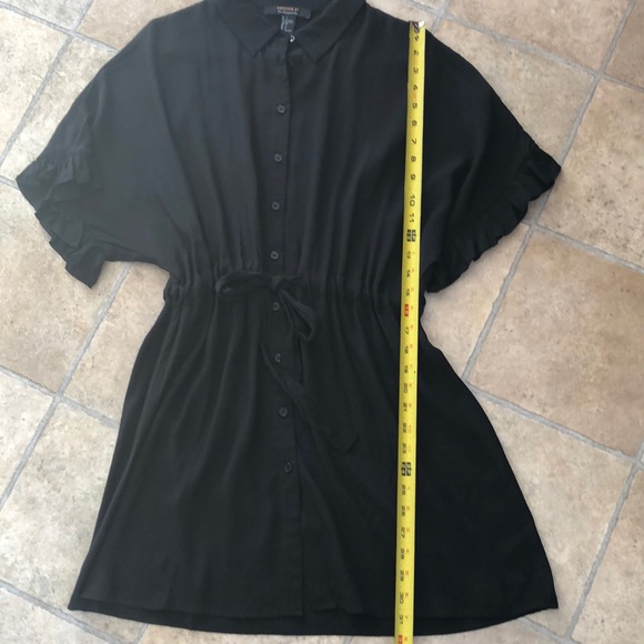 Forever 21 black button up tunic/dress - Picture 6 of 8